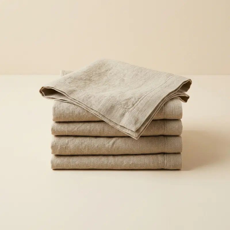 Ashby linen napkins, set of 4 in Oat